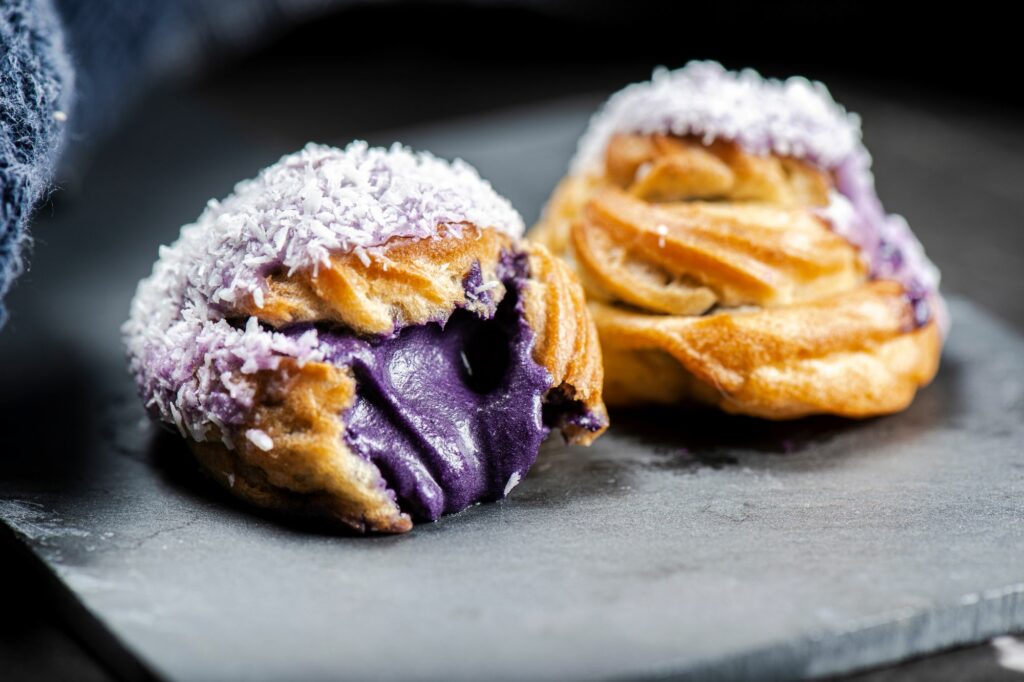 ube-filled pastry showcasing trendy ingredient demand